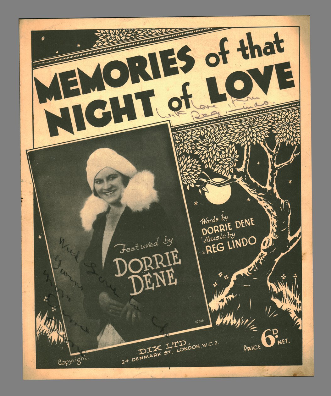 Memories of the Night of Love, c1930-talet. av Unbekannt
