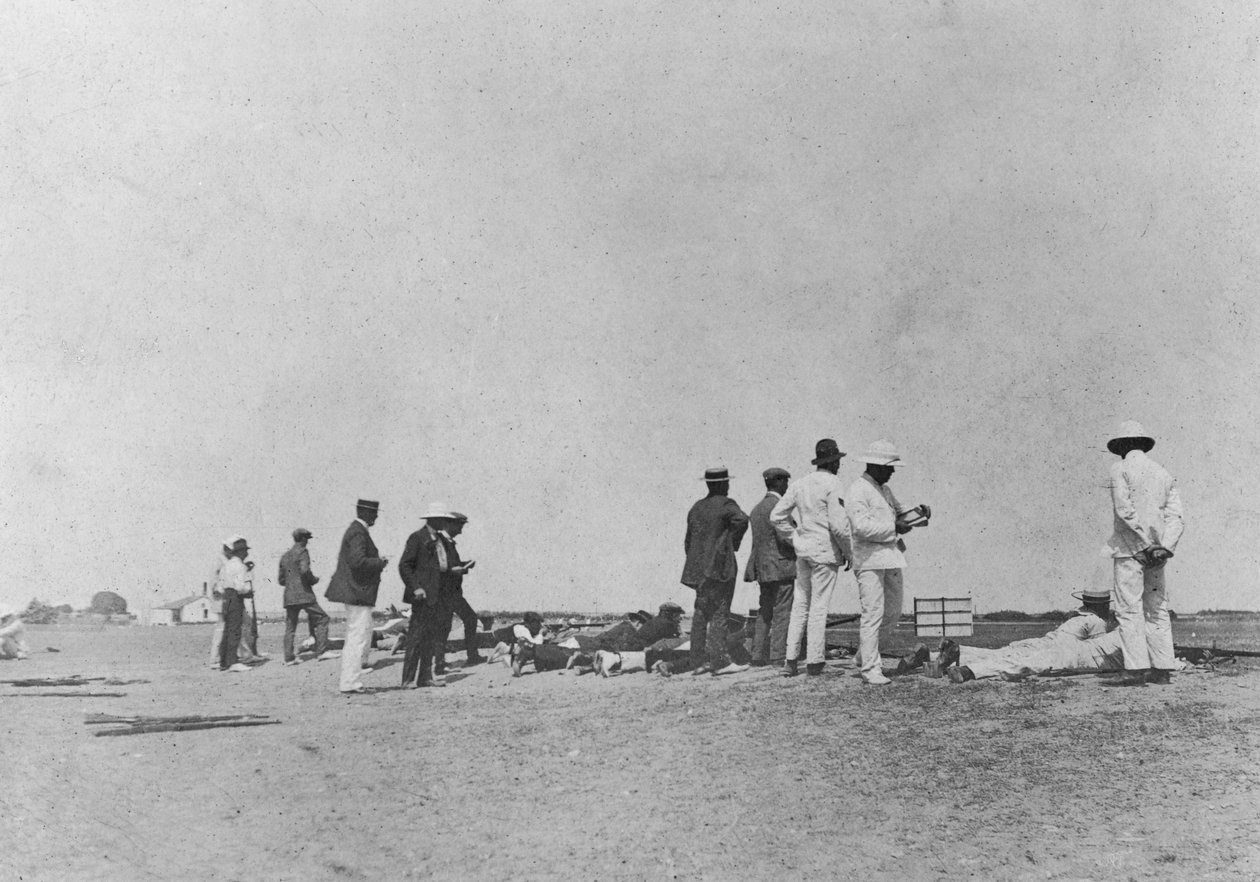 Män på en gevärsbana, 1900-talet av Unbekannt