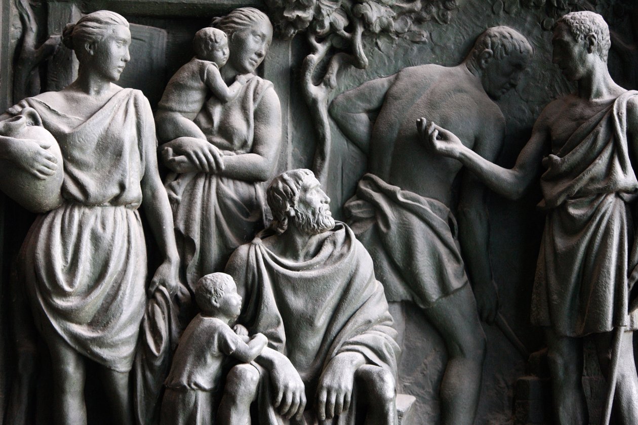 Milan Duomo gate skulptur, Milano, Italien av Unbekannt