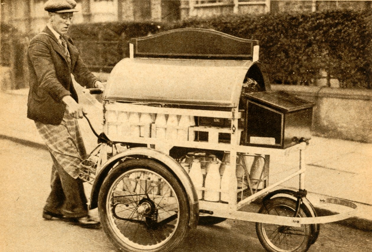 Mjölkvagn, 1933. av Unbekannt