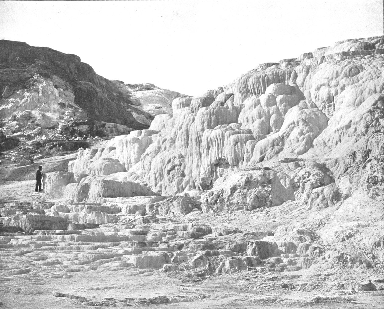 Minerva Terrace, Yellowstone Park, USA, c1900. av Unbekannt