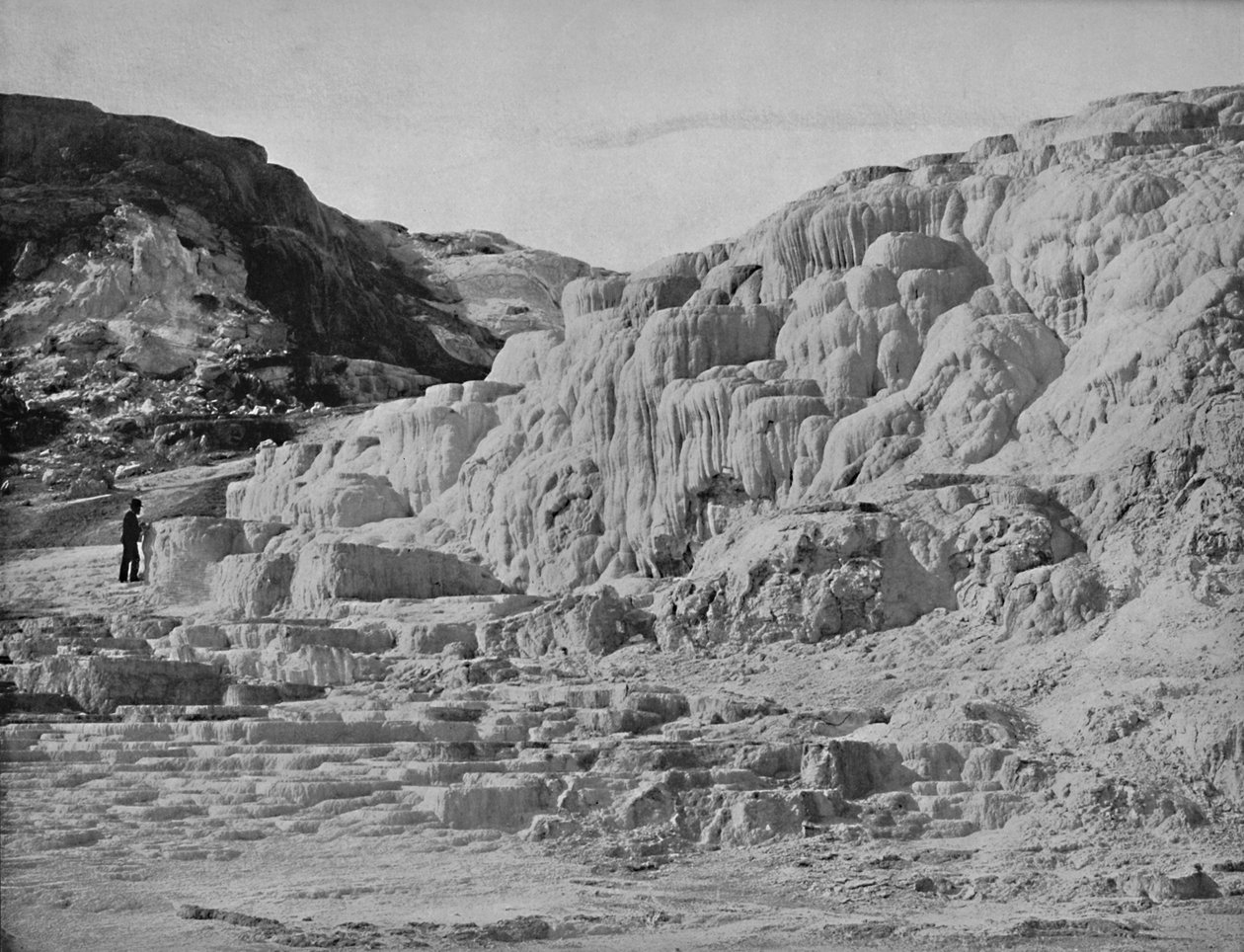 Minerva Terrace, Yellowstone Park, c1897. av Unbekannt