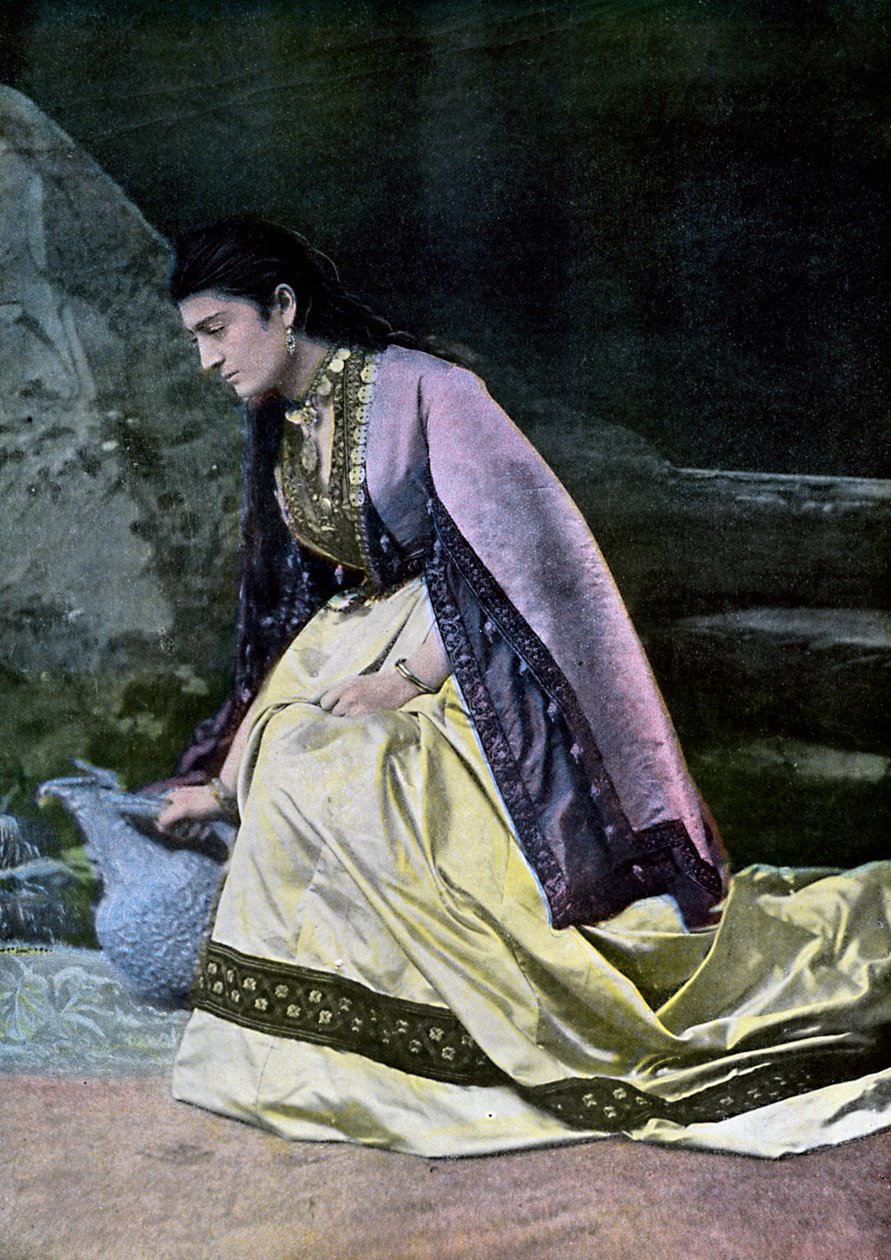 Mingrelien kvinna samlar vatten, c1890 av Unbekannt