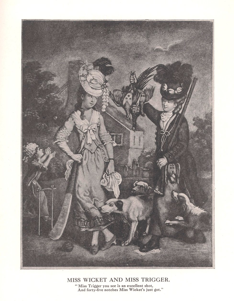 Miss Wicket och MissTrigger, c1778 1912 av Unbekannt