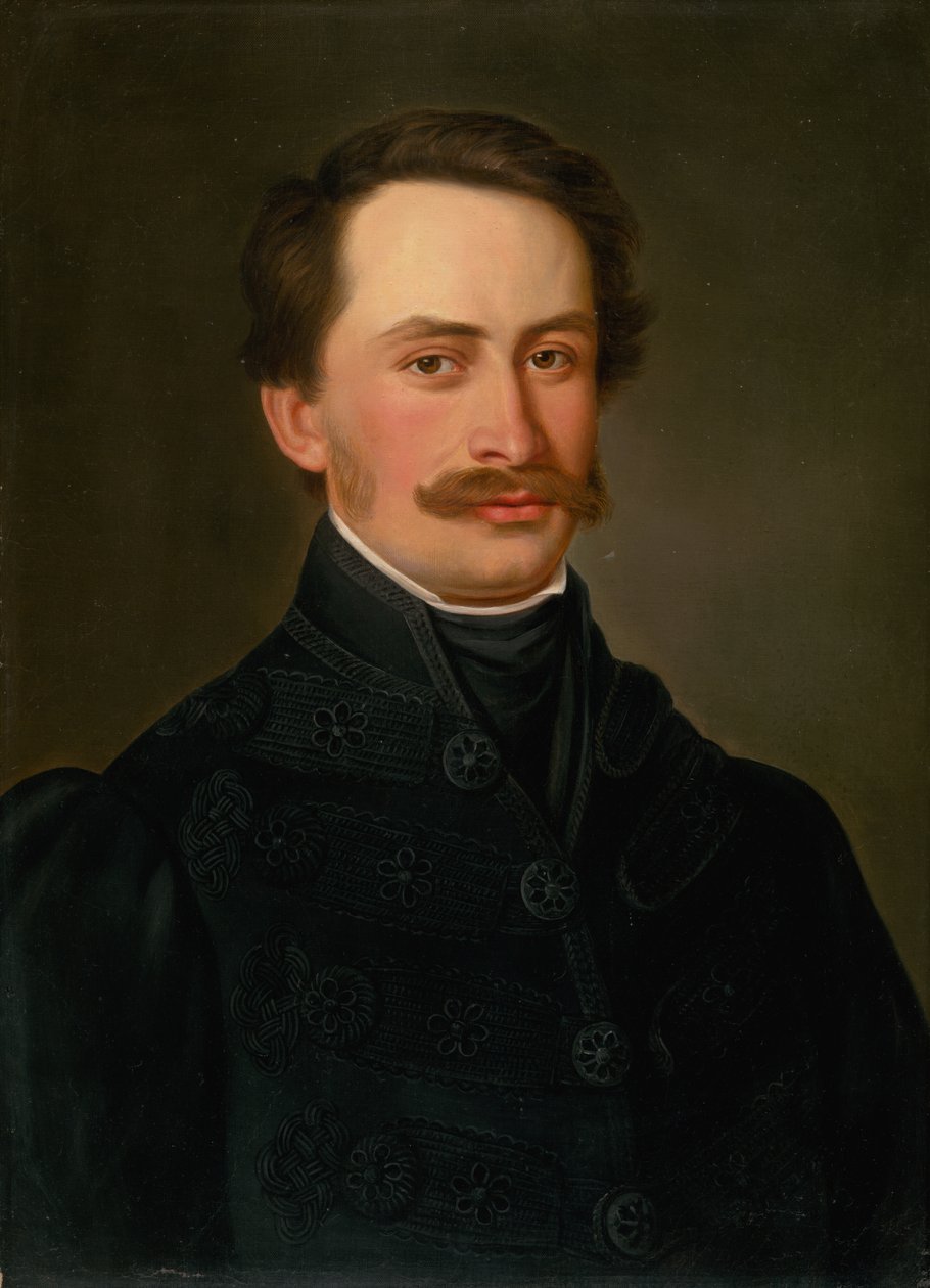 Ung Levočan med mustasch av Unbekannt