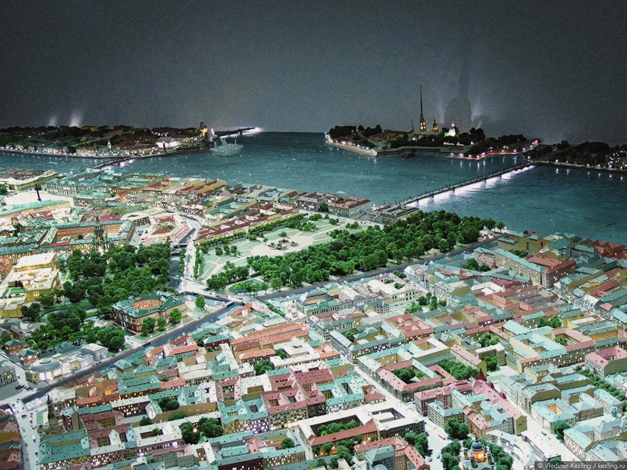 Modell av Sankt Petersburg av Unbekannt