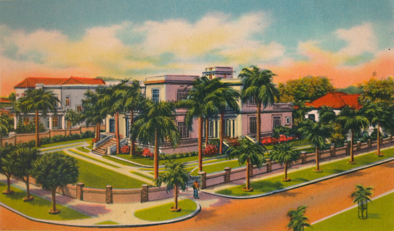 Modernt boende i El Prado, Barranquilla, c1940-talet av Unbekannt