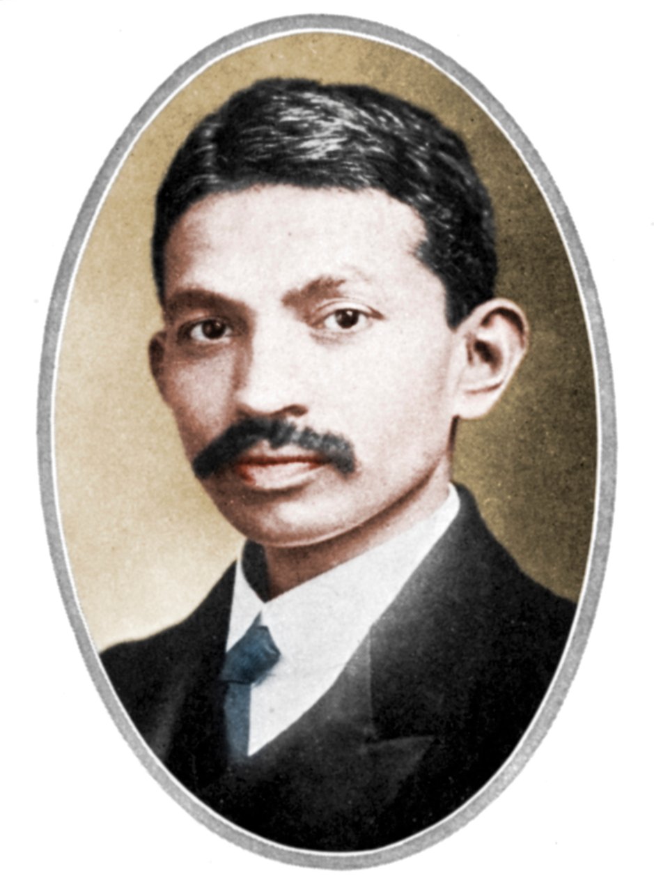 Mohandas Karamchand Gandhi 1869-1948, som ung av Unbekannt