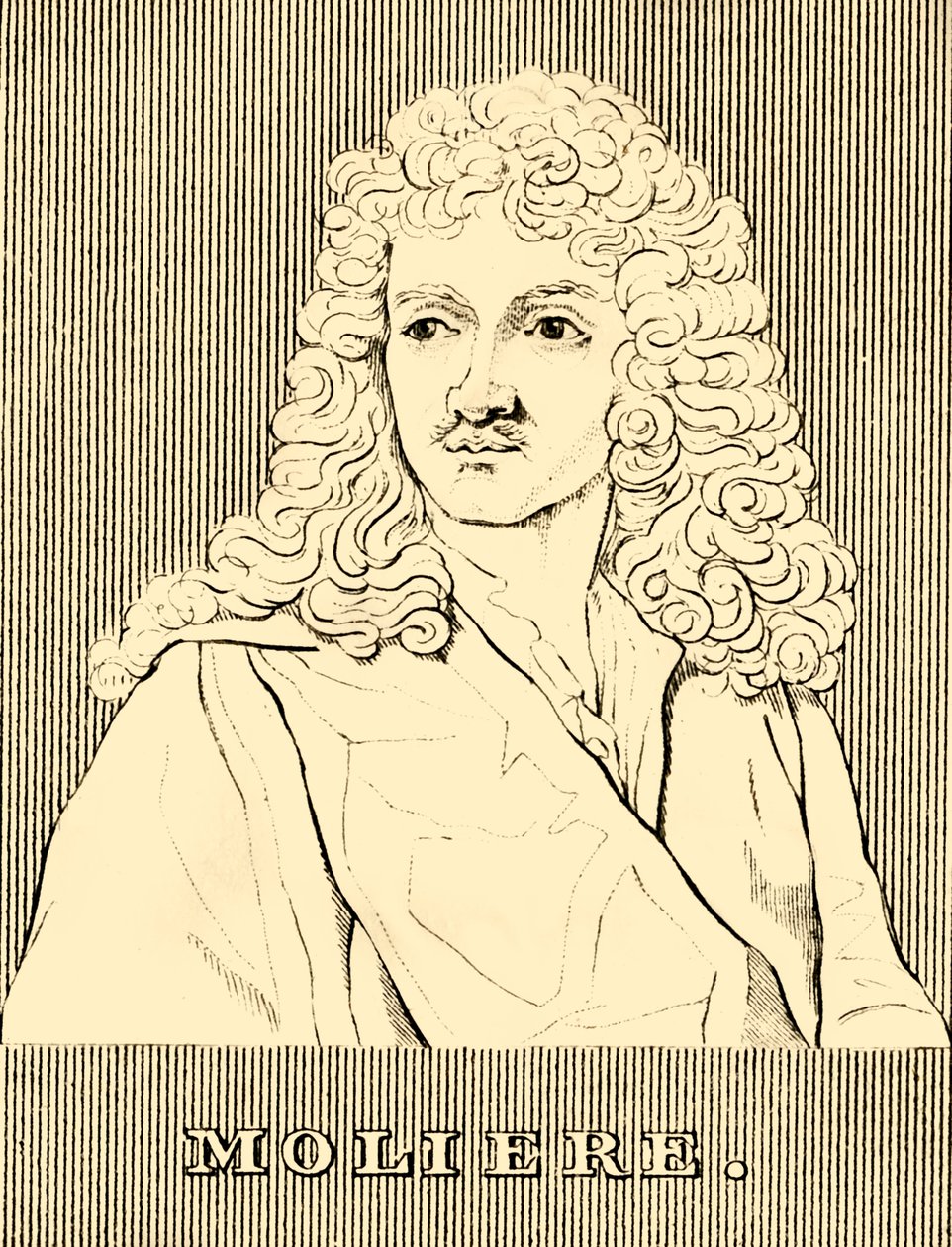 Molière, 1622-1673, 1830. av Unbekannt