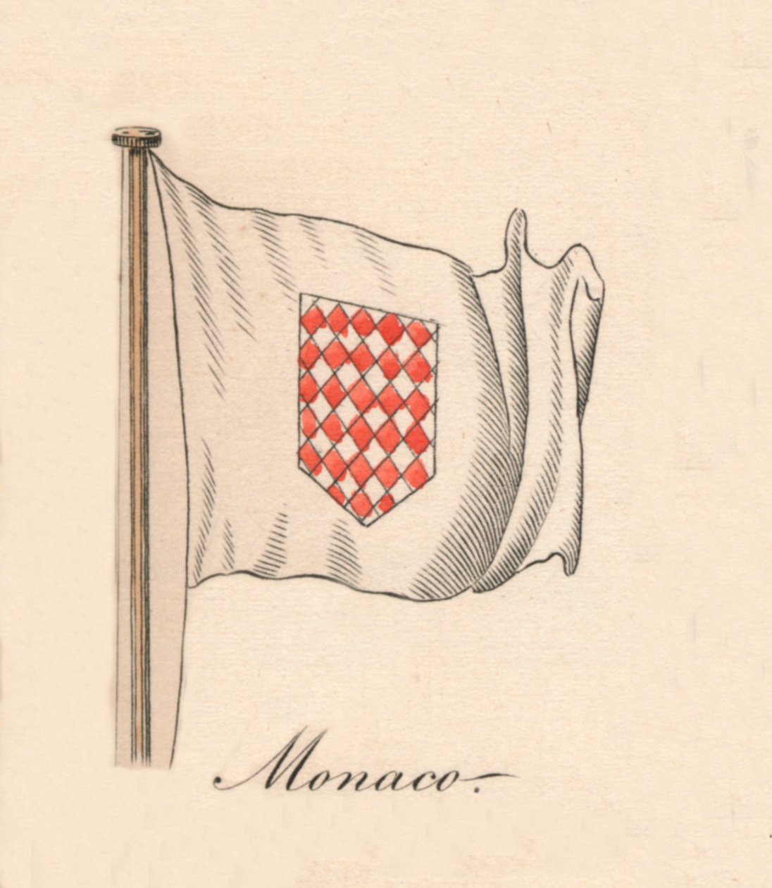 Monaco, 1838 av Unbekannt