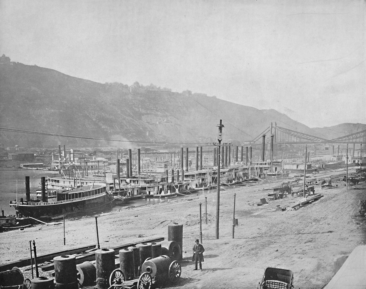 Monongahela Wharf, Pittsburgh, Pennsylvania, c1897. av Unbekannt