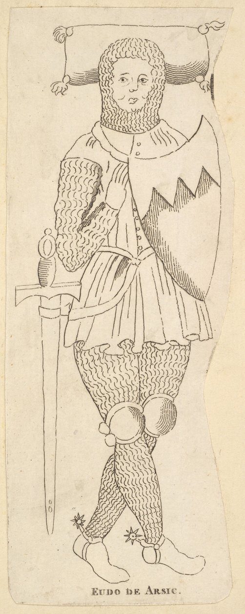 Monument av Eudo de Arsie, ca. 1790 av Unbekannt