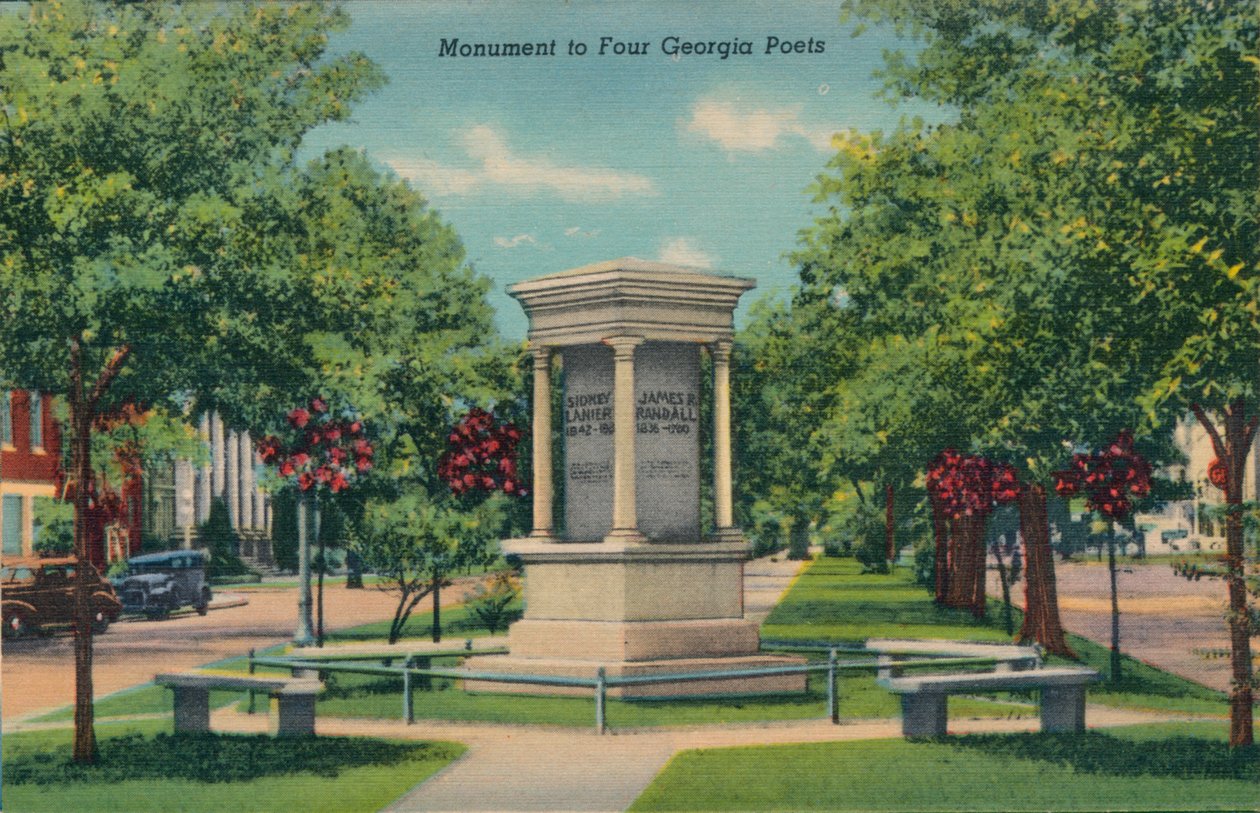 Monument till fyra georgiska poeter, 1943 av Unbekannt