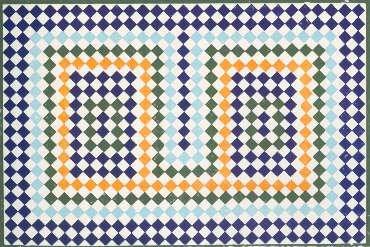Mosaik i badet, 1907. av Unbekannt