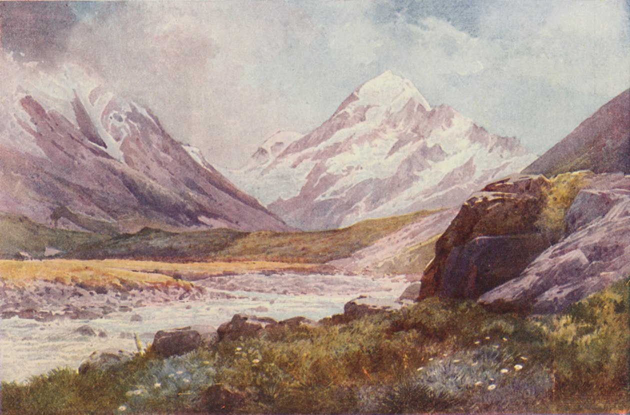 Mount Cook, Nya Zeeland, 1923. av Unbekannt