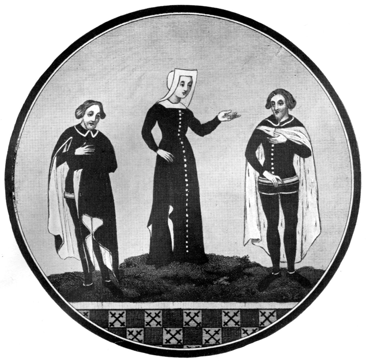 Sörjande vanor, 1300-talet, 1910 av Unbekannt