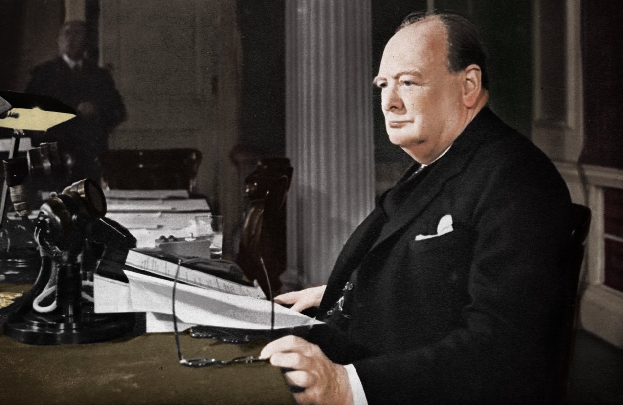 M. Churchills V.E. Dai Broadcast, 1945 1955 av Unbekannt