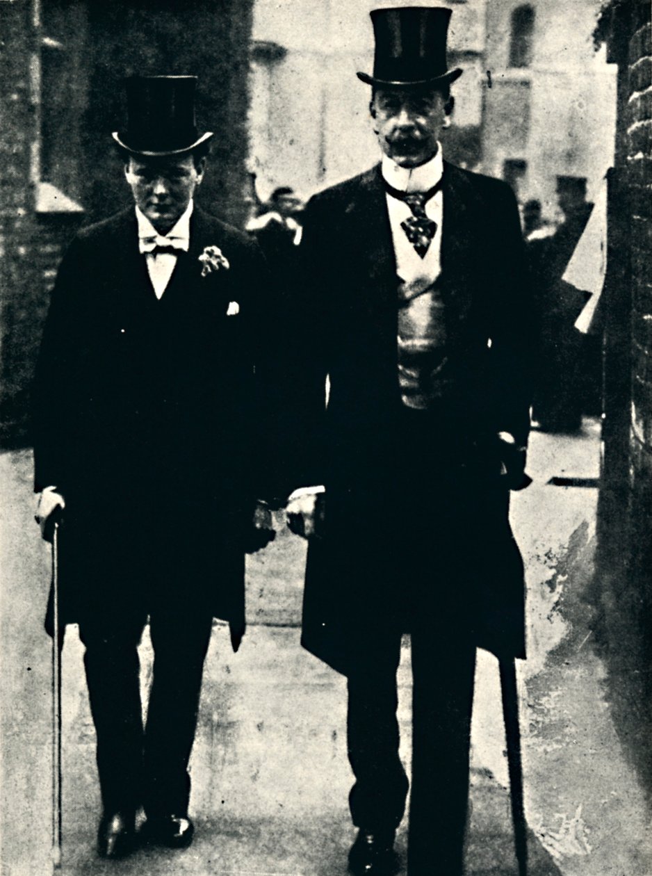 Mr. Lewis Harcourt och Mr. Churchill, c1900, 1945. av Unbekannt
