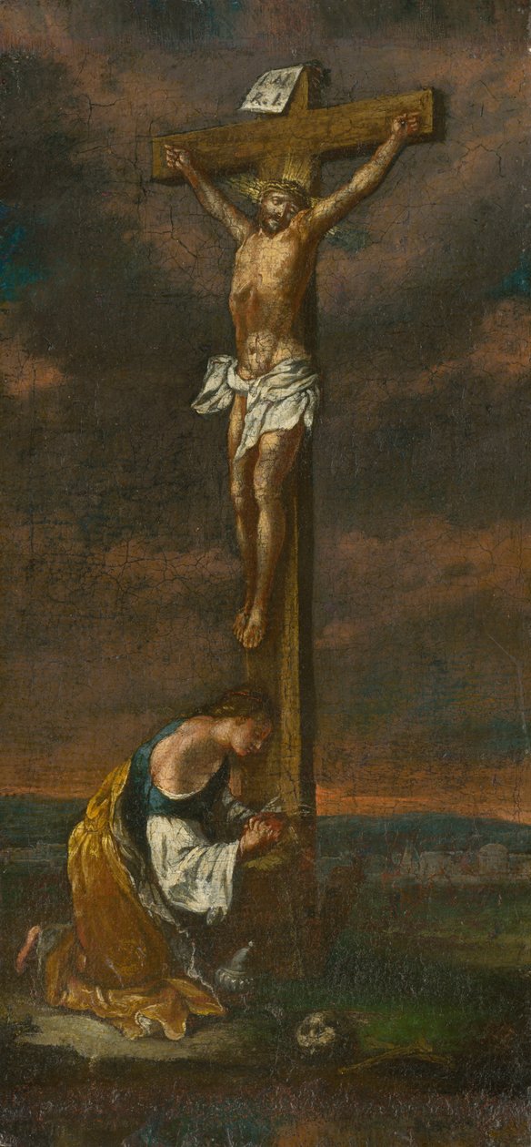 Maria Magdalena under korset av Unbekannt