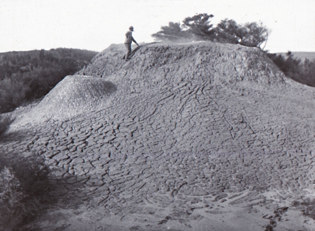Mud Volcano Waiotapu, sent 1800-tidigt 1900-tal. av Unbekannt