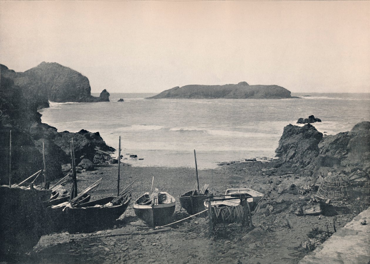 Mullion Cove - Visar Mullion Island, 1895 av Unbekannt