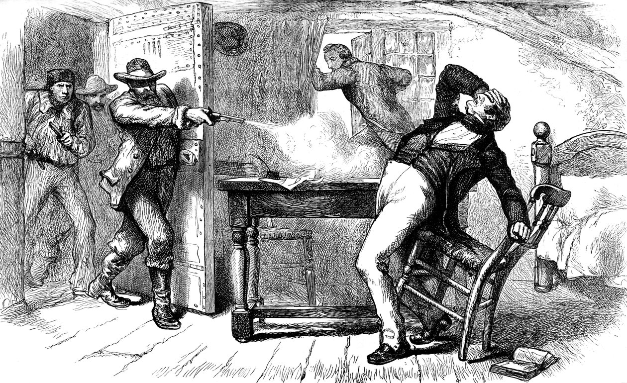 Mordet på Joseph och Hyrum Smith, 1844 c1880 av Unbekannt