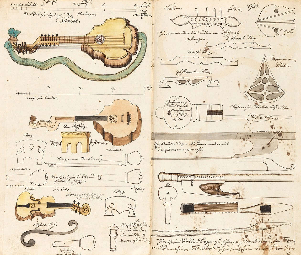Musikmanuskript från Miners Music, ca 1760. av Unbekannt