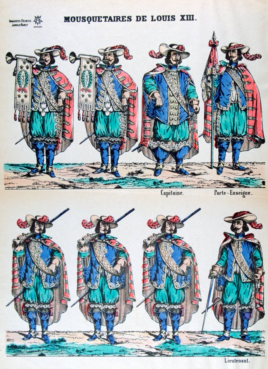 Musketörer av Ludvig XIII, 1600-talet 1800-talet av Unbekannt