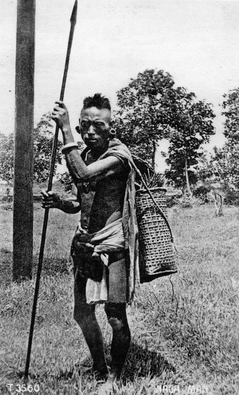 Naga man, Indien, 1900-talet av Unbekannt