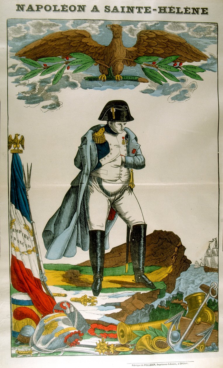 Napoleon på St Helena, 1815-1821 1826 av Unbekannt