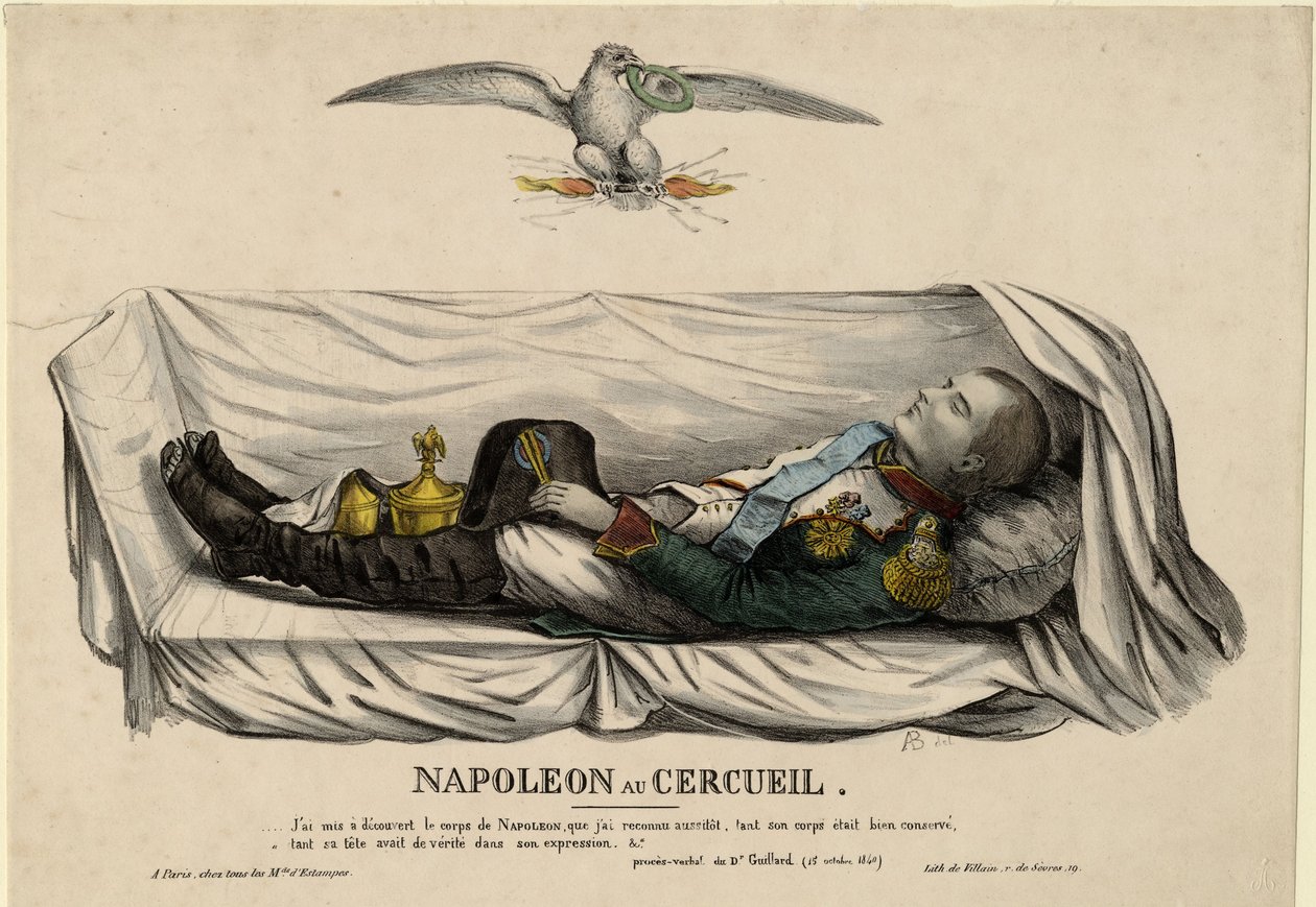 Napoleons kista, ca. 1840 av Unbekannt