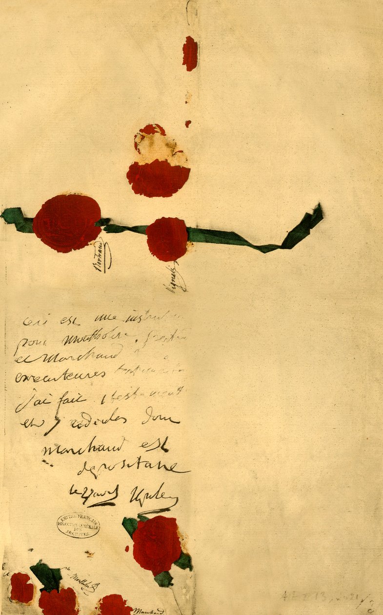 Napoleons kommer, 16 april 1821, 1921. av Unbekannt