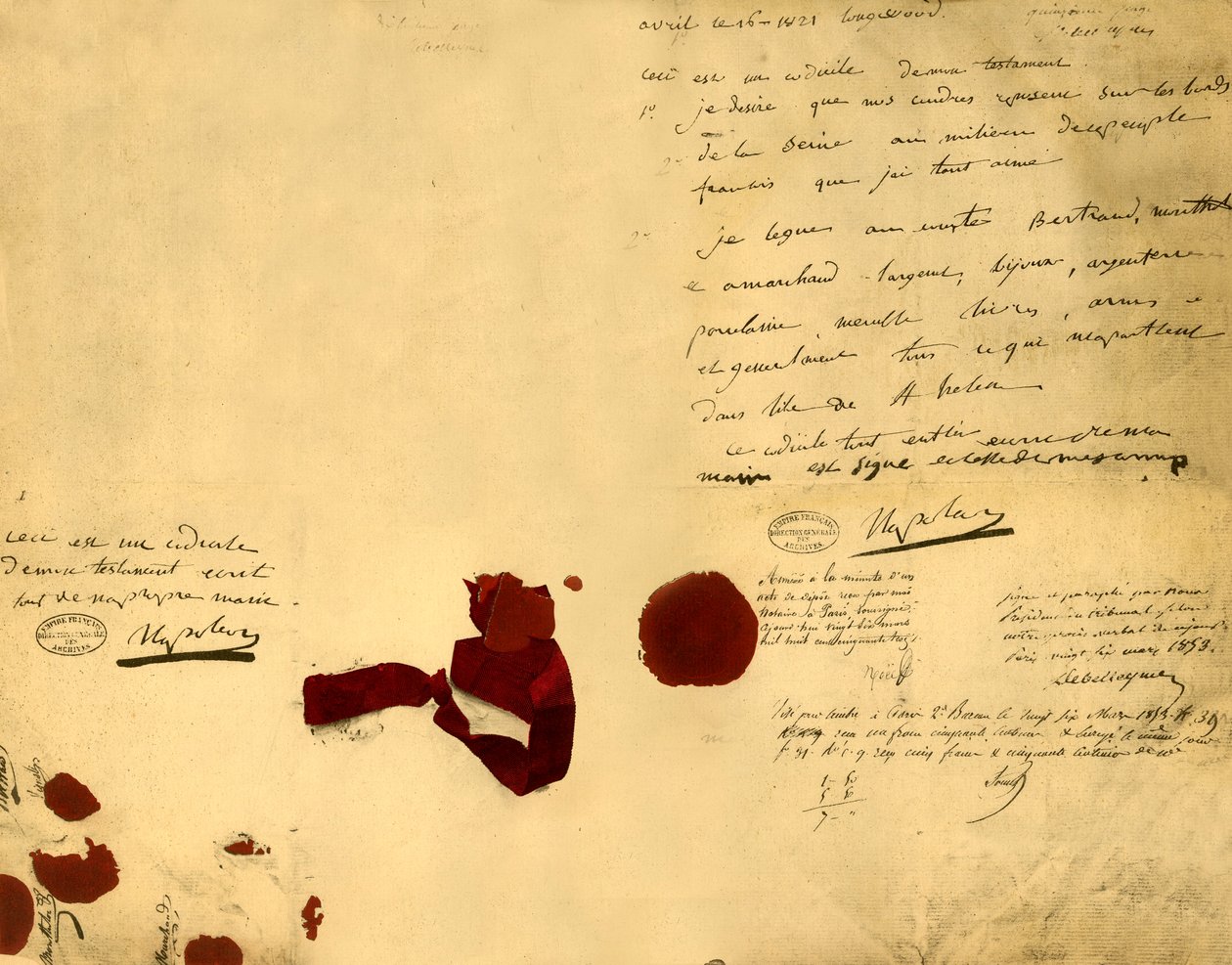 Napoleons kommer, 16 april 1821, 1921. av Unbekannt