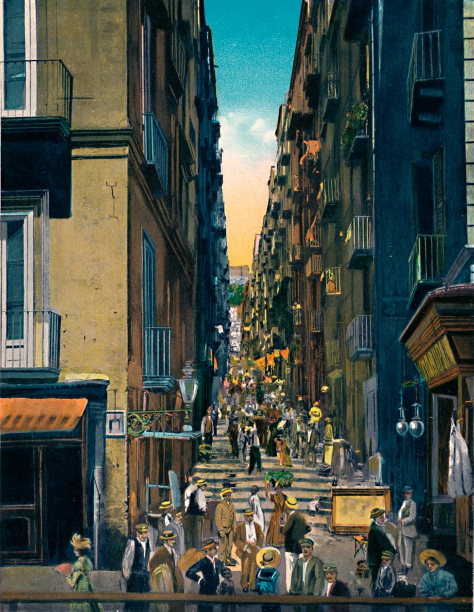 Neapel - Gradoni Di Chiaia, c1900. av Unbekannt