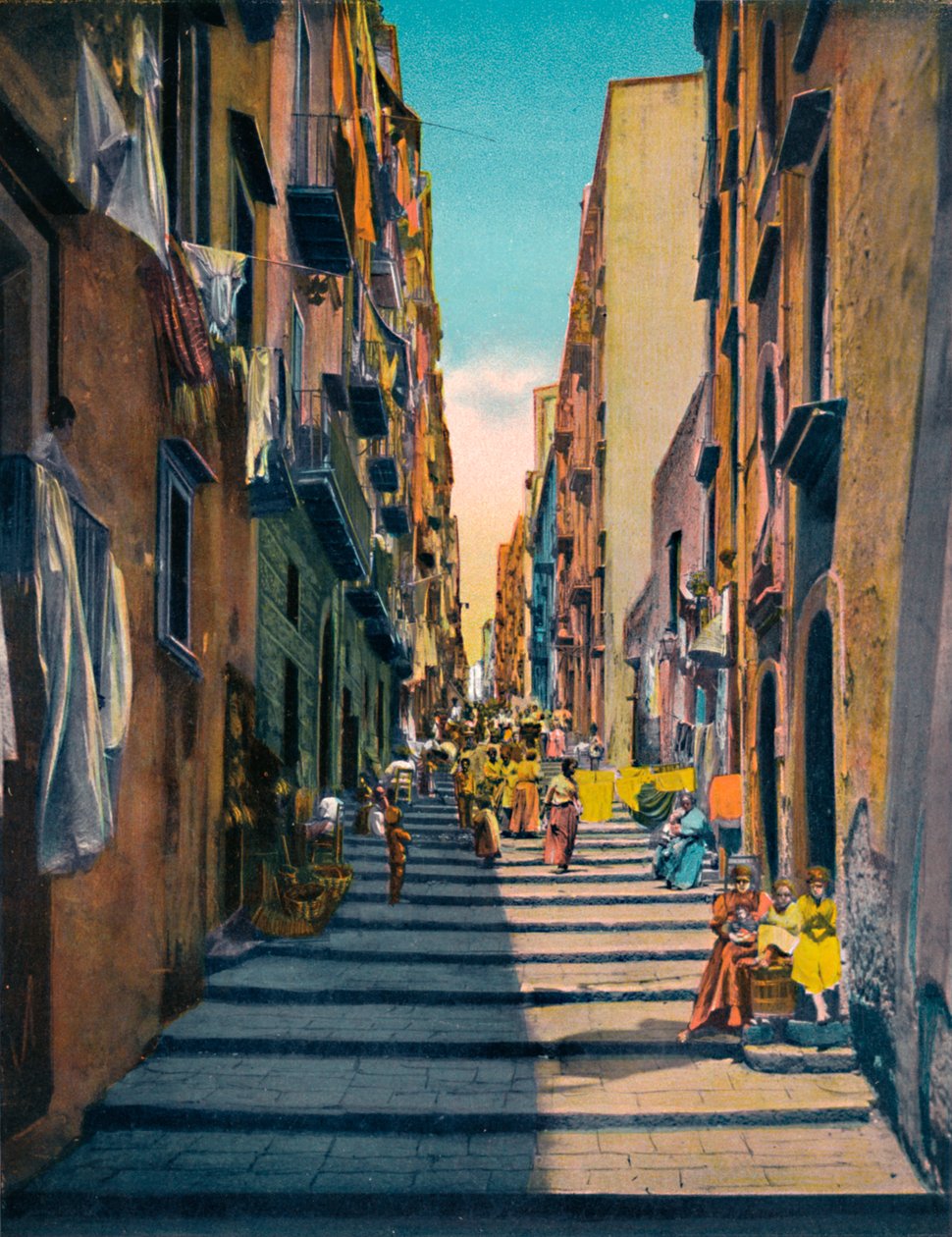 Neapel - Pallonetti Santa Lucia, c1900. av Unbekannt