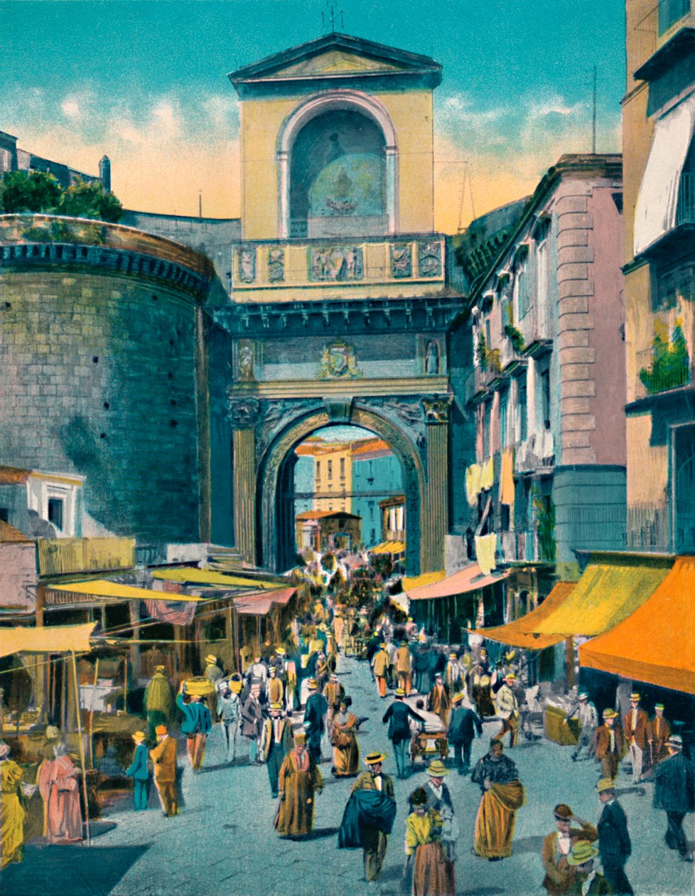 Neapel - Porta Capuana, c1900. av Unbekannt