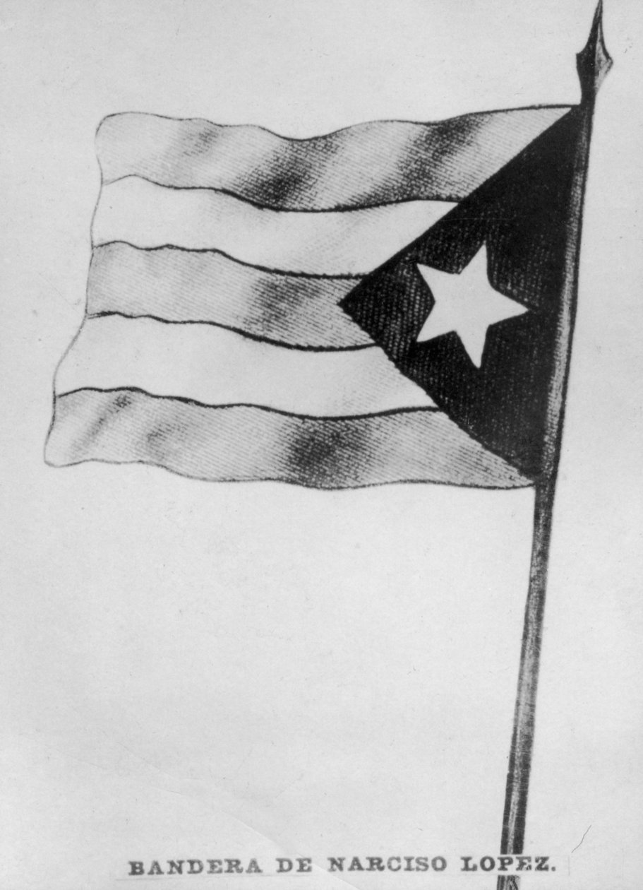 Narciso Lopez flagga, 1850-tal, 1920-tal av Unbekannt