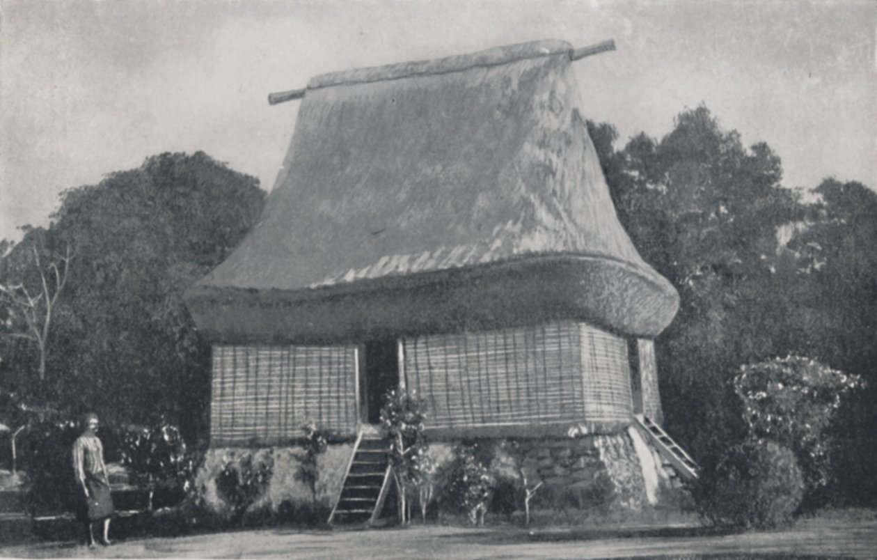 Native House, Fijiöarna, 1923. av Unbekannt