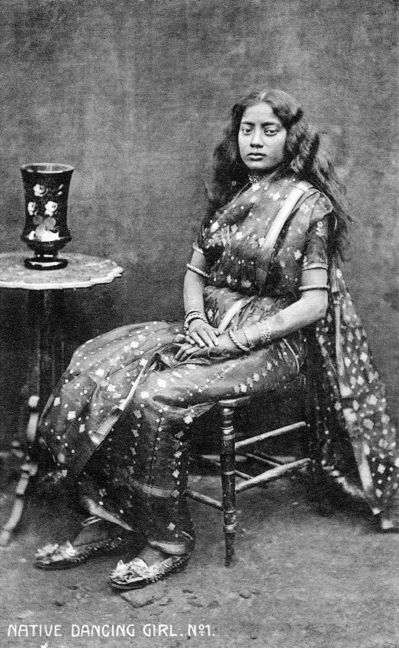 Infödd dansflicka, Indien, tidigt 1900-tal av Unbekannt