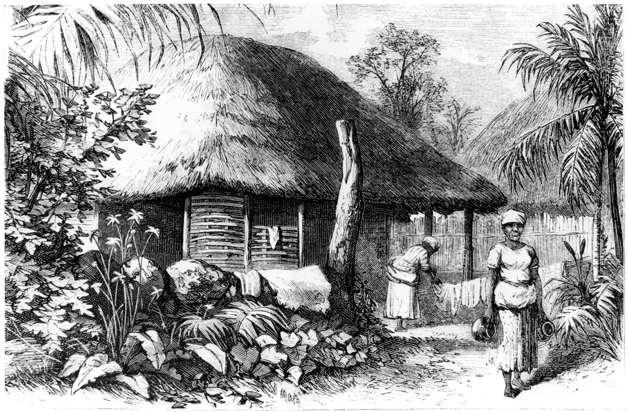 Inhemsk bebyggelse, Santo Domingo, 1873 av Unbekannt