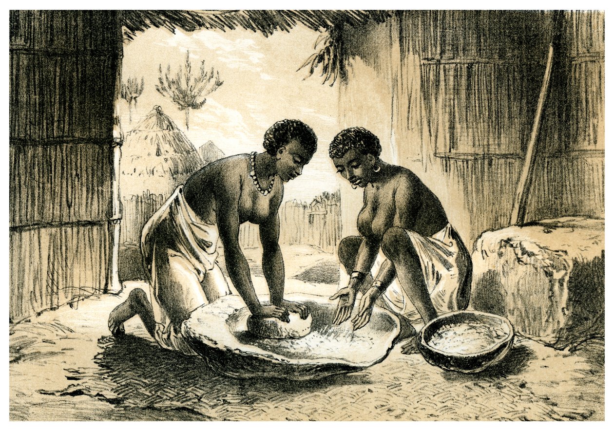 Natives Making Pombe, 1883 av Unbekannt