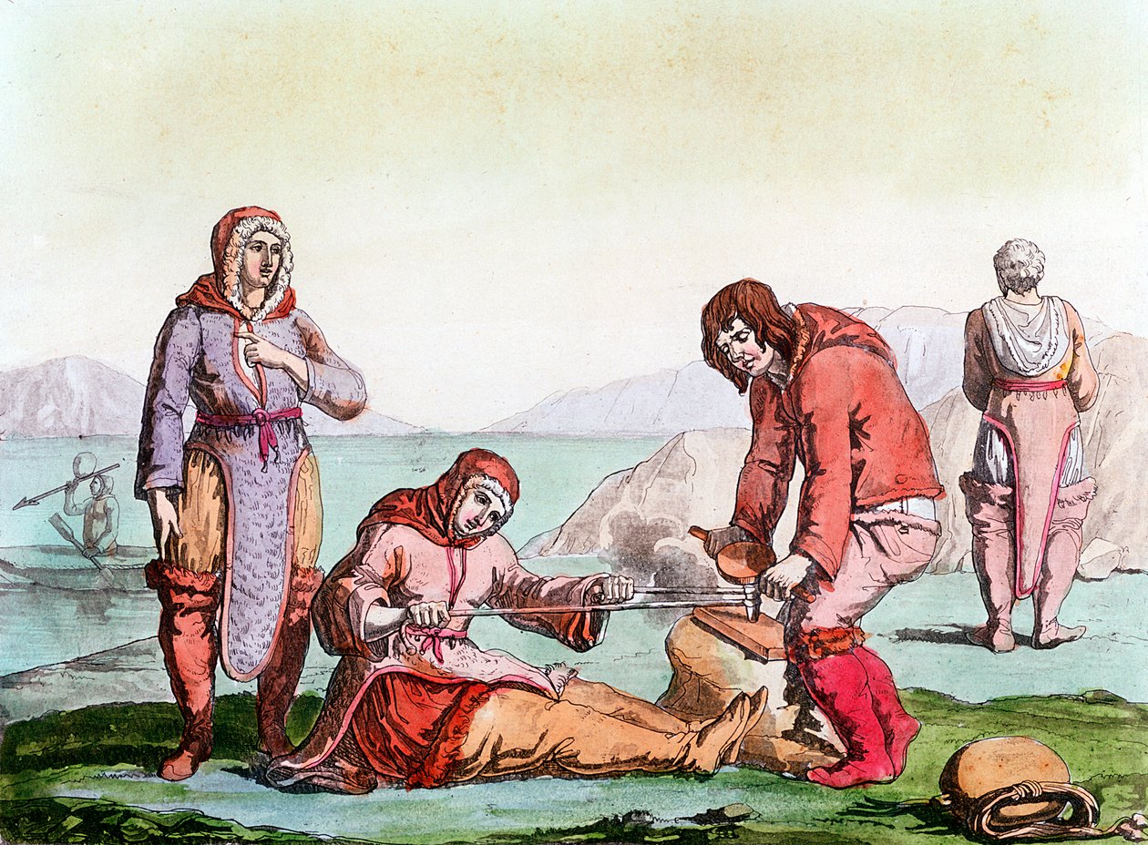 Infödda i Arktis, 1825-1835 av Unbekannt