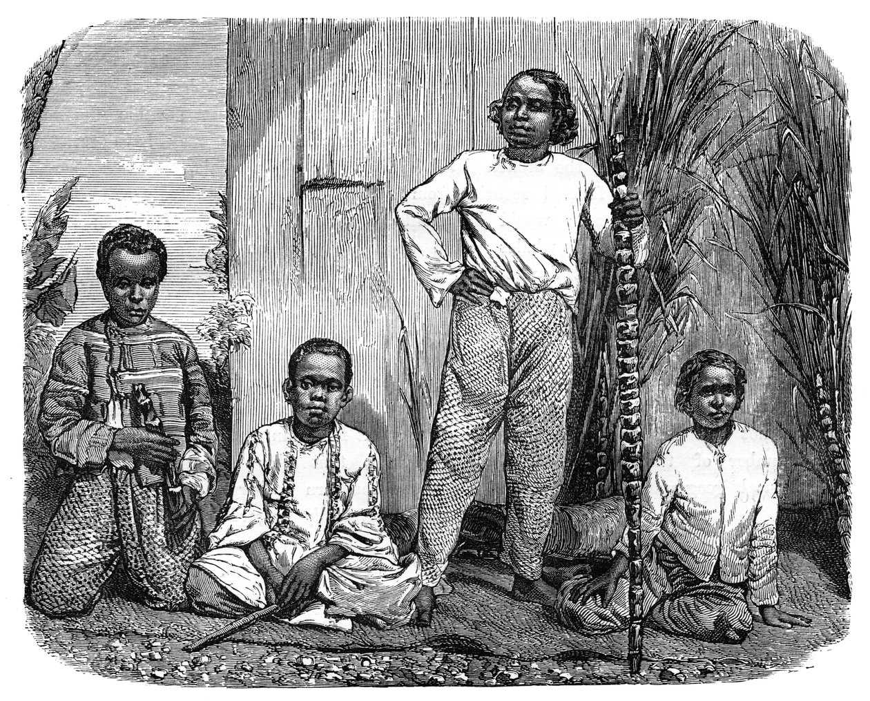 Infödda på ön Reunion, c1890 av Unbekannt