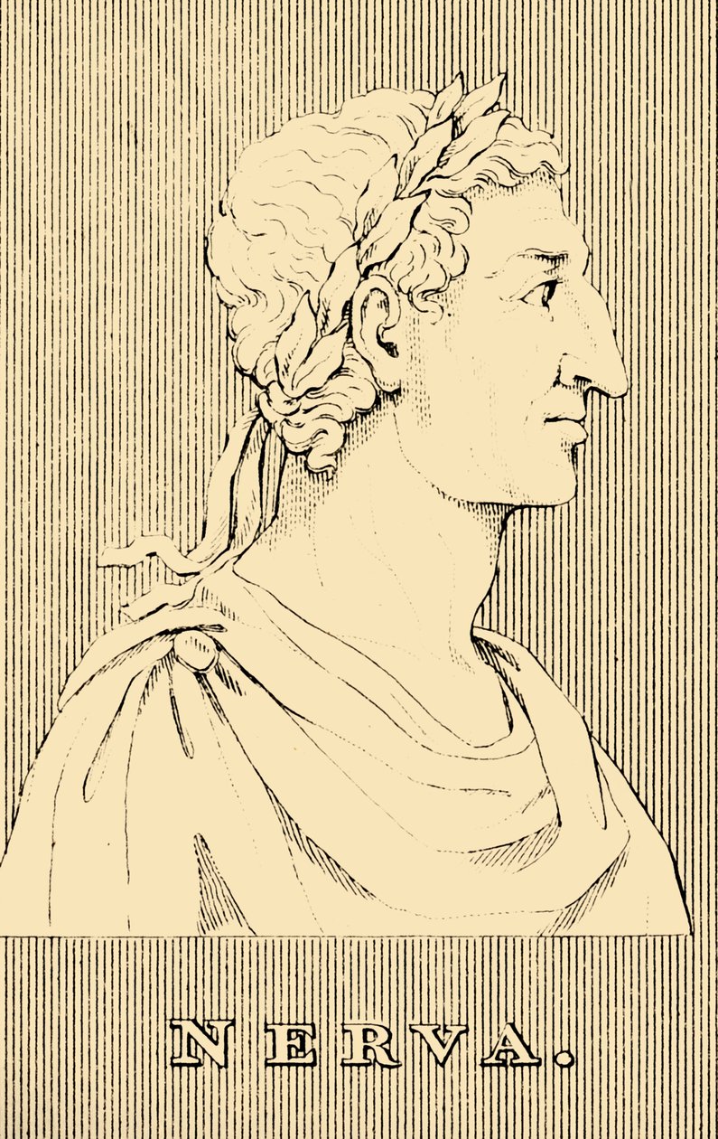 Nerva, 30-98 e.Kr., 1830 av Unbekannt