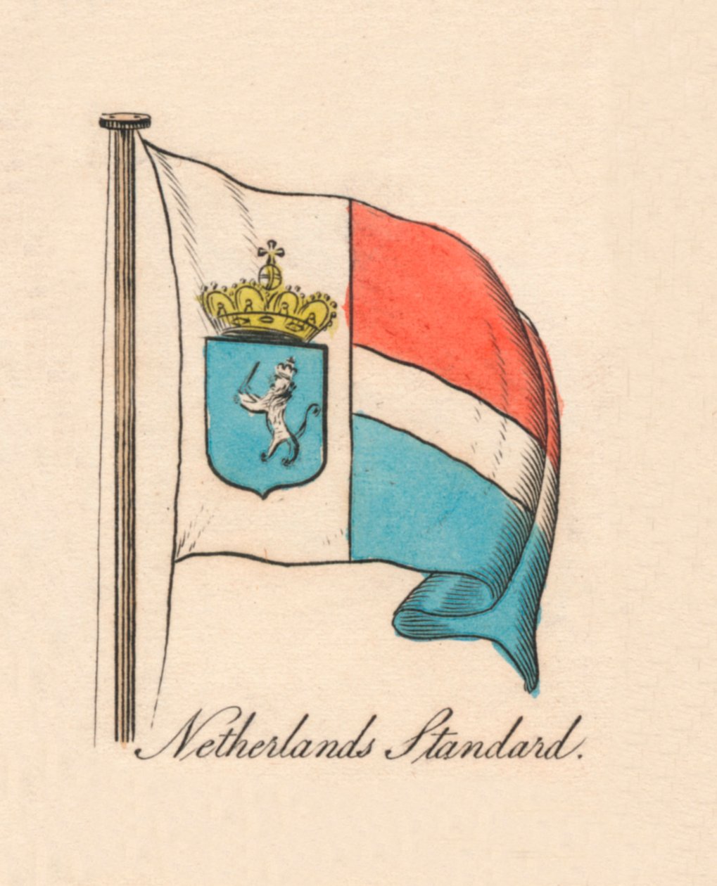 Nederländsk standard, 1838 av Unbekannt