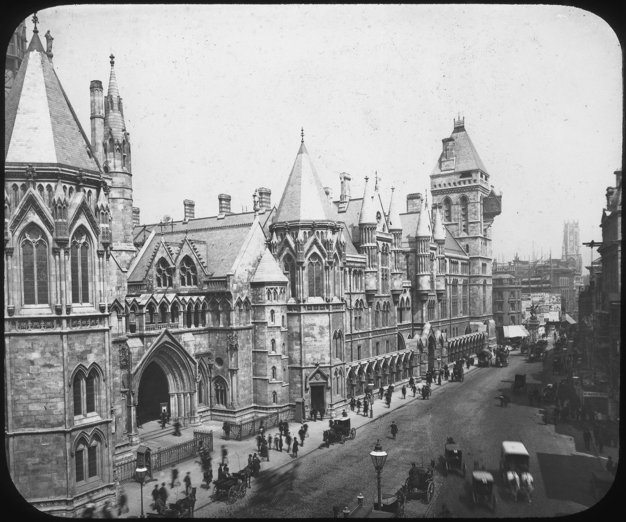 New Law Courts, London, sent 1800-tal av Unbekannt