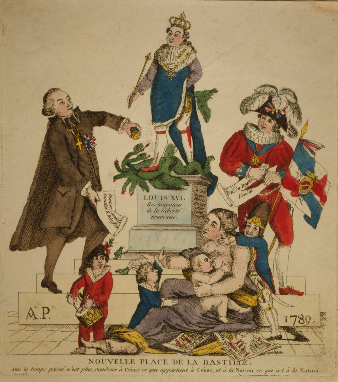 Nya Place de la Bastille, 1789. av Unbekannt