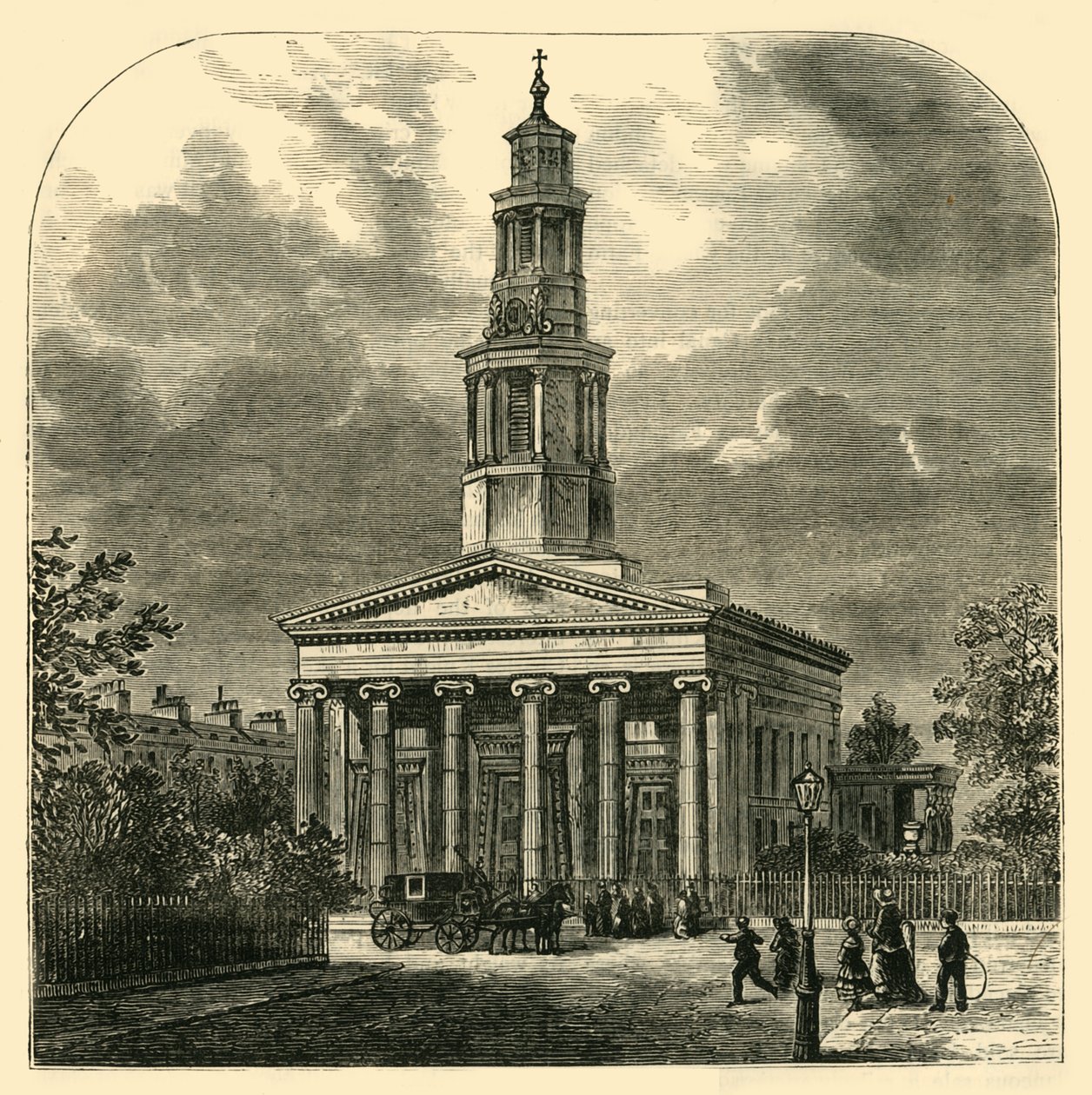 New St. Pancras Church, c1876. av Unbekannt