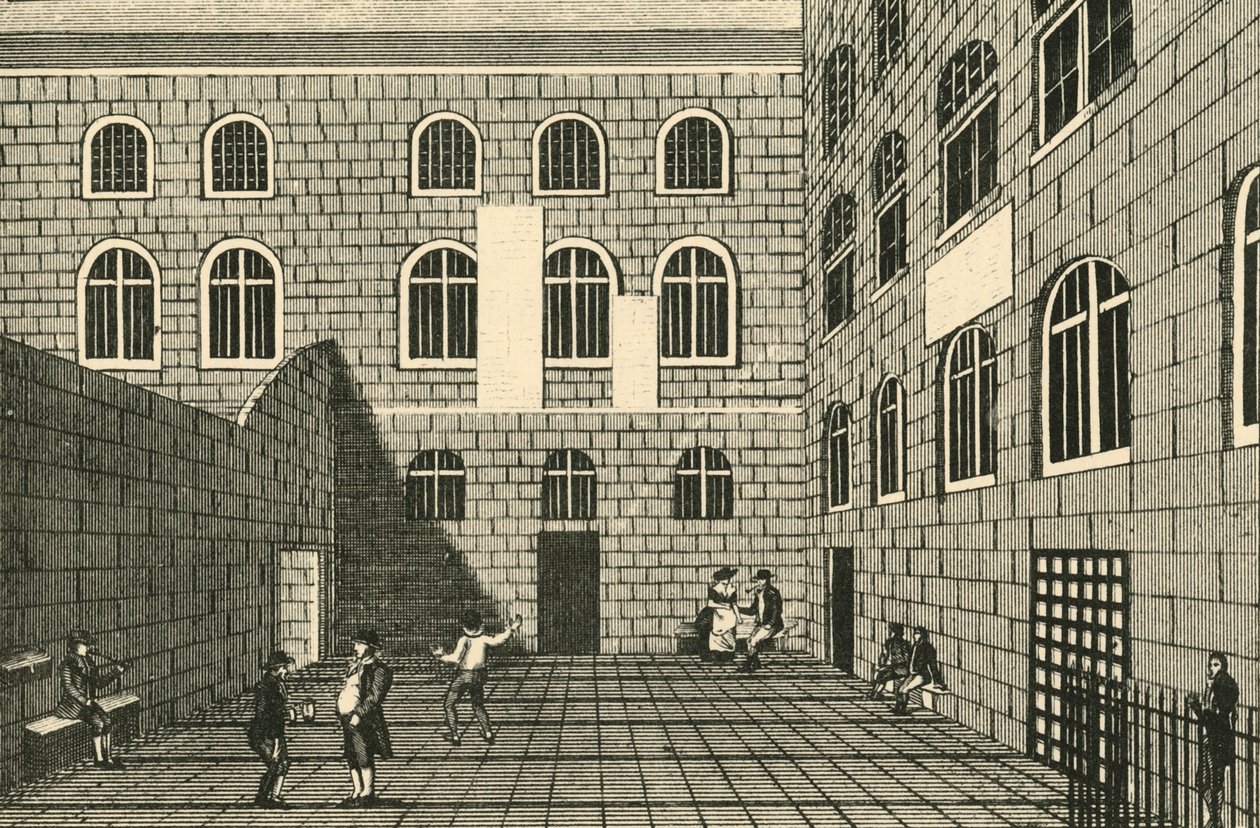 Newgate, Inner Court, 1700-talet, 1925. av Unbekannt