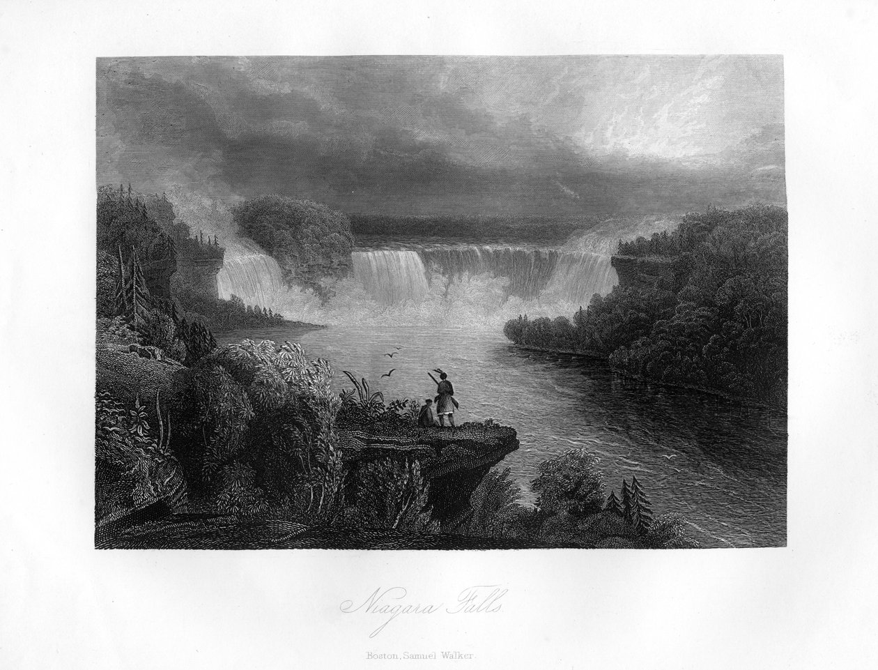 Niagarafallen, 1855 av Unbekannt